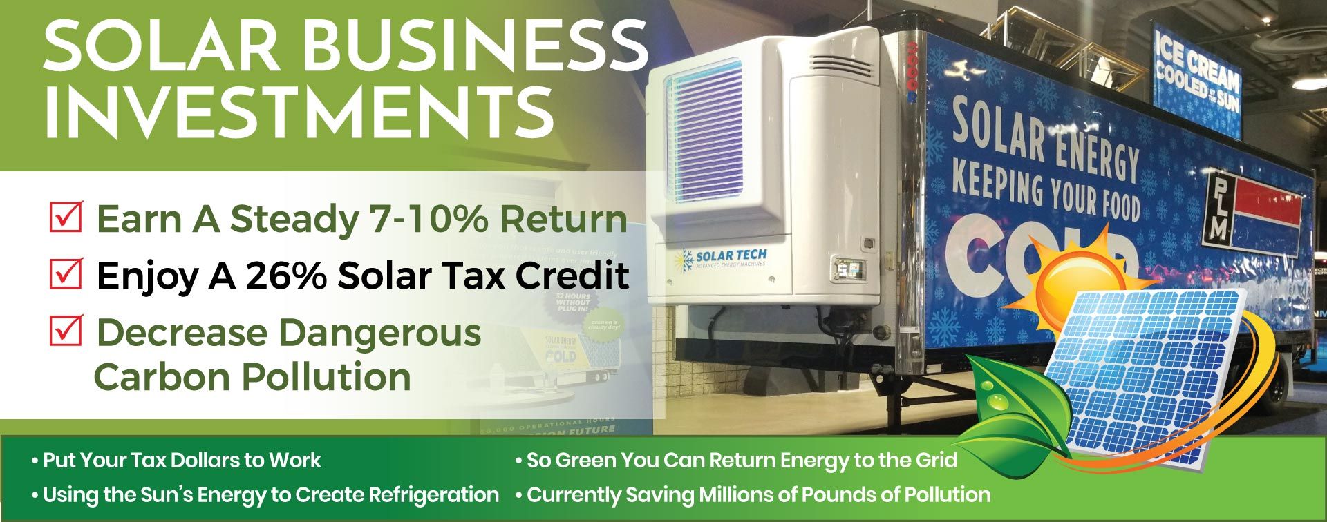 Solar Business Investments earns your a solar tax credit and maximizes your solar tax savings.